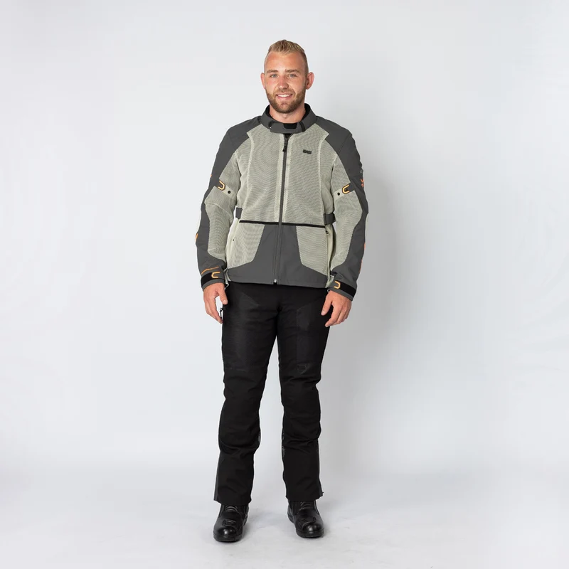 Tourster-BigAir 1.0 Jacke steingrau-dunkelgrau-orange