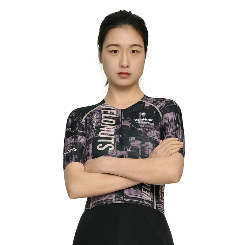 Velonuts Ultra Short Damen Radtrikot Kurzarm Lila