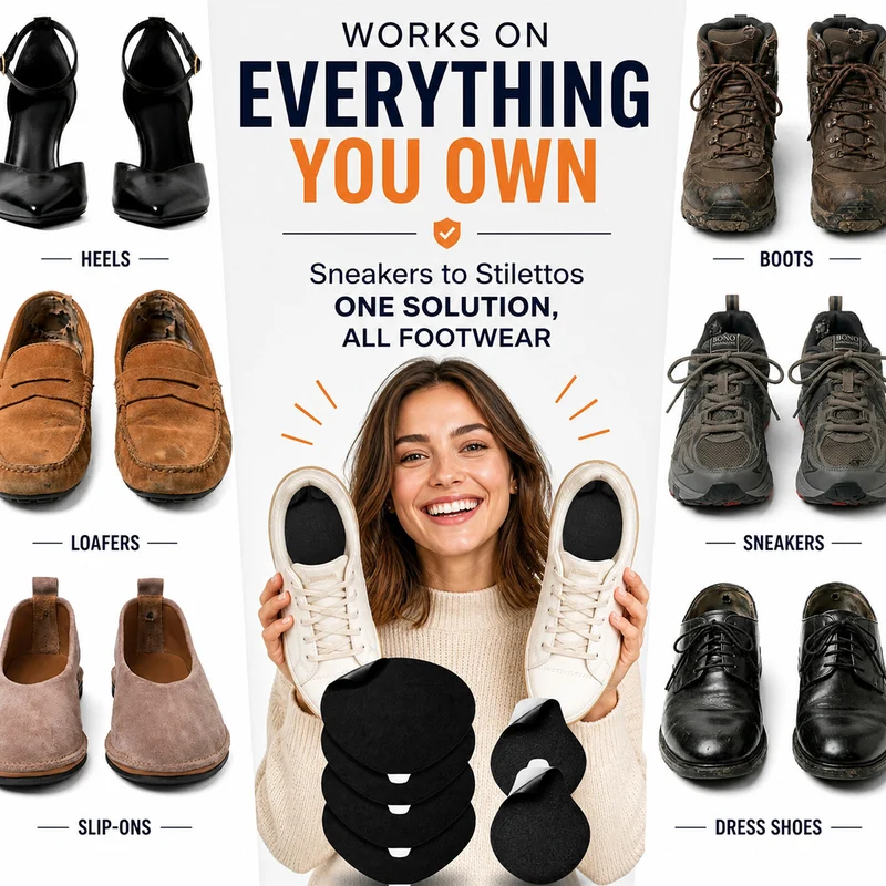 Shoe Heel Repair & Big Toe Hole Preventer Patch Kit