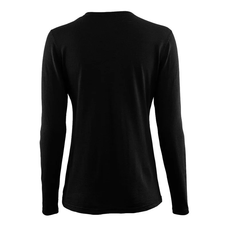 Aclima - Damen LightWool Langarm-Unterhemd // Schwarz