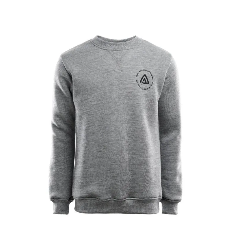 Aclima - Pullover aus Fleecewolle mit Rundhalsausschnitt // Grau