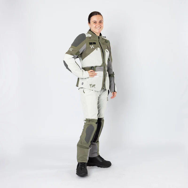 Damen Venture-Air 1.0 Jacke hellgrau-oliv