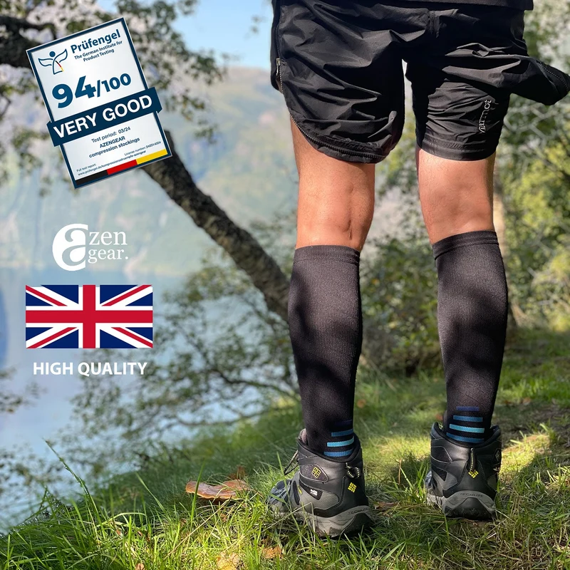 Compression Socks for Women & Men, Knee-High Flight Socks