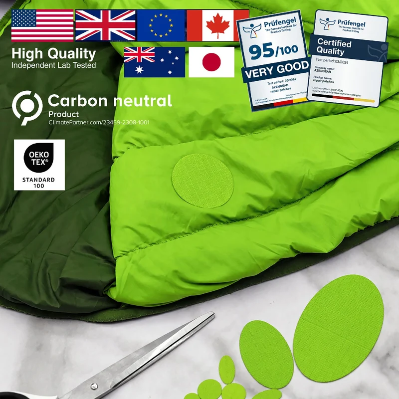 Self-Adhesive Puffer Jacket Repair Patches (30+ Colours)