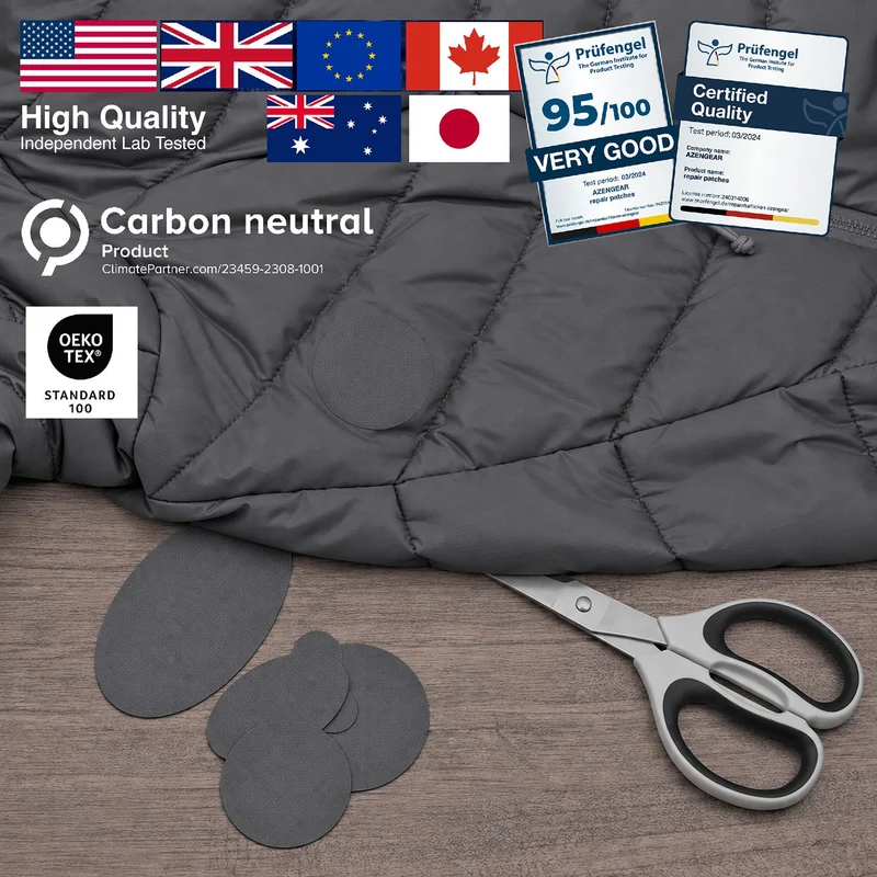 Self-Adhesive Puffer Jacket Repair Patches (30+ Colours)