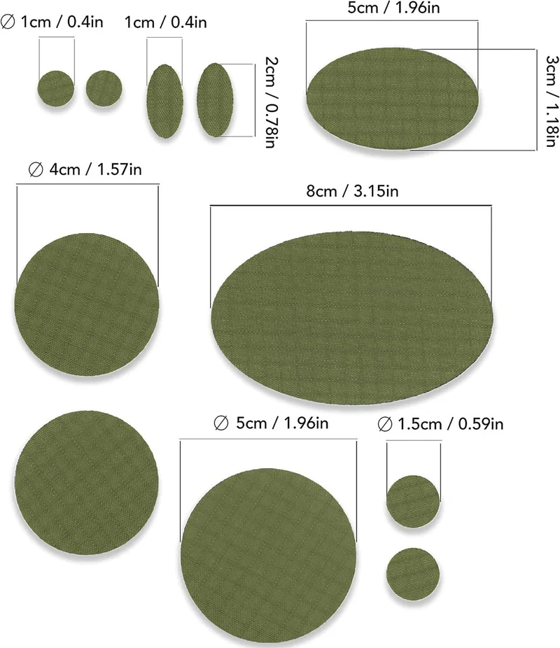 Self-Adhesive Puffer Jacket Repair Patches (30+ Colours)