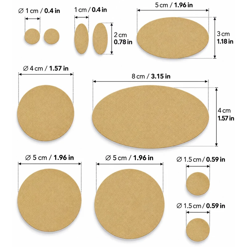 Self-Adhesive Puffer Jacket Repair Patches (30+ Colours)
