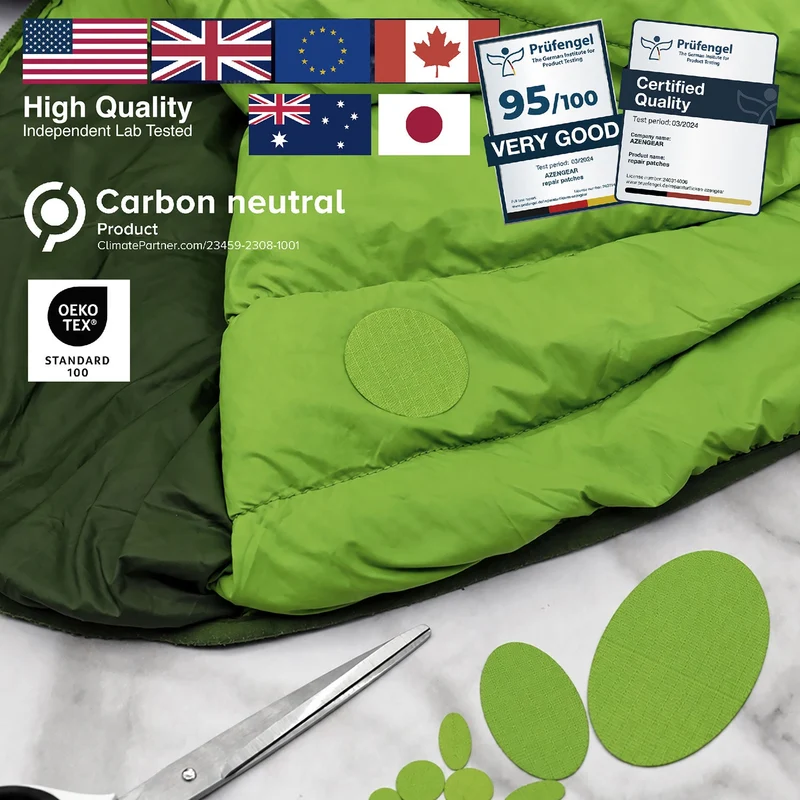 Self-Adhesive Puffer Jacket Repair Patches (30+ Colours)