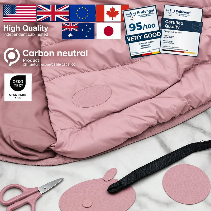 Self-Adhesive Puffer Jacket Repair Patches (30+ Colours)