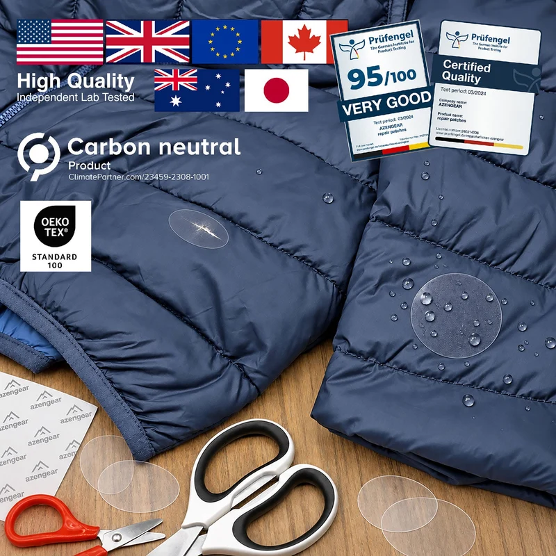 Self-Adhesive Puffer Jacket Repair Patches (30+ Colours)