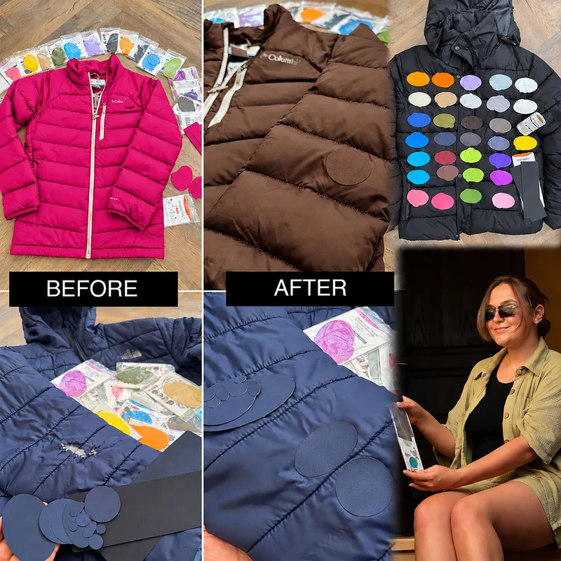 Self-Adhesive Puffer Jacket Repair Patches (30+ Colours)