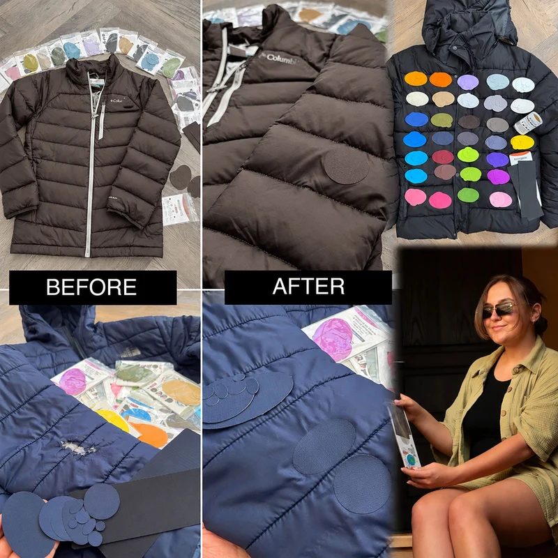 Self-Adhesive Puffer Jacket Repair Patches (30+ Colours)