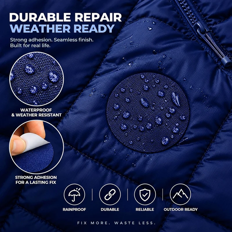 Self-Adhesive Puffer Jacket Repair Patches (30+ Colours)