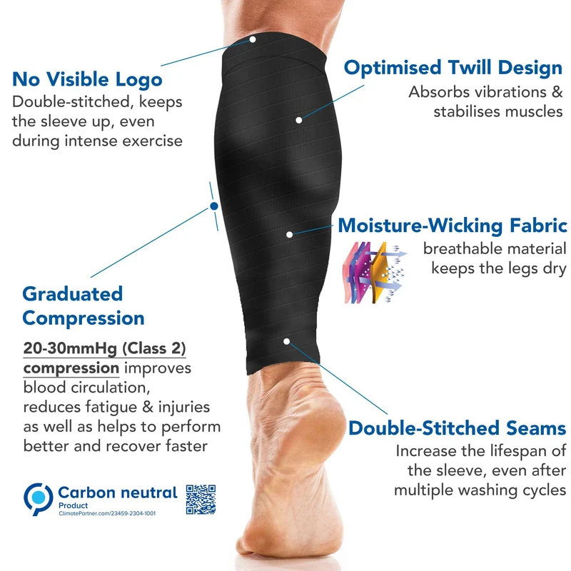 Calf Support Compression Sleeves (Pair) for Women and Men