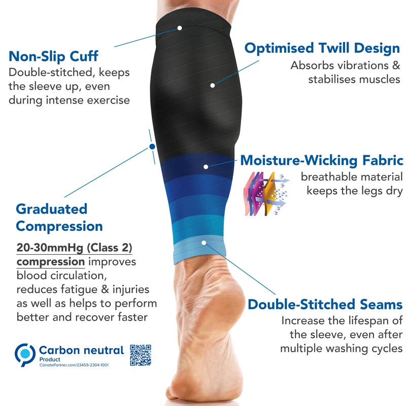Calf Support Compression Sleeves (Pair) for Women and Men
