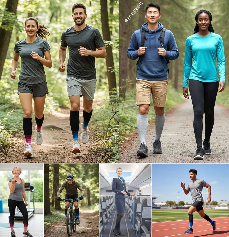 Calf Support Compression Sleeves (Pair) for Women and Men
