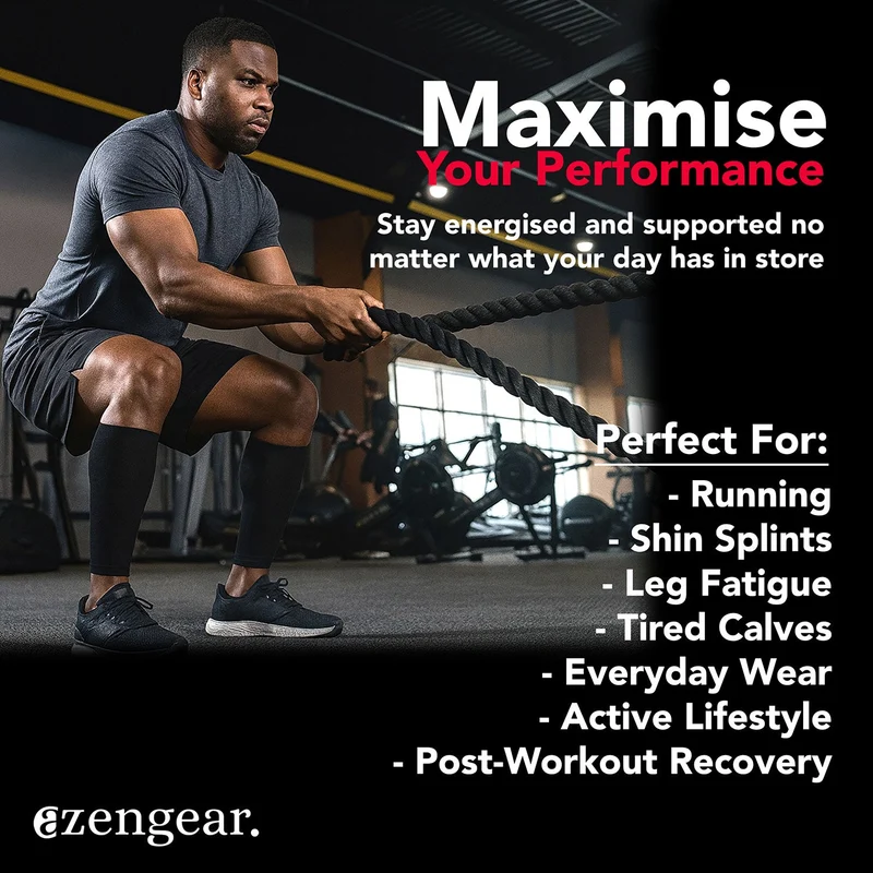Calf Support Compression Sleeves (Pair) for Women and Men