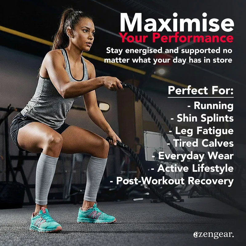 Calf Support Compression Sleeves (Pair) for Women and Men