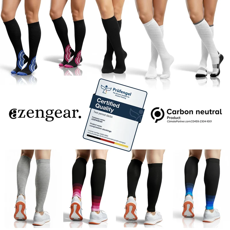 Calf Support Compression Sleeves (Pair) for Women and Men