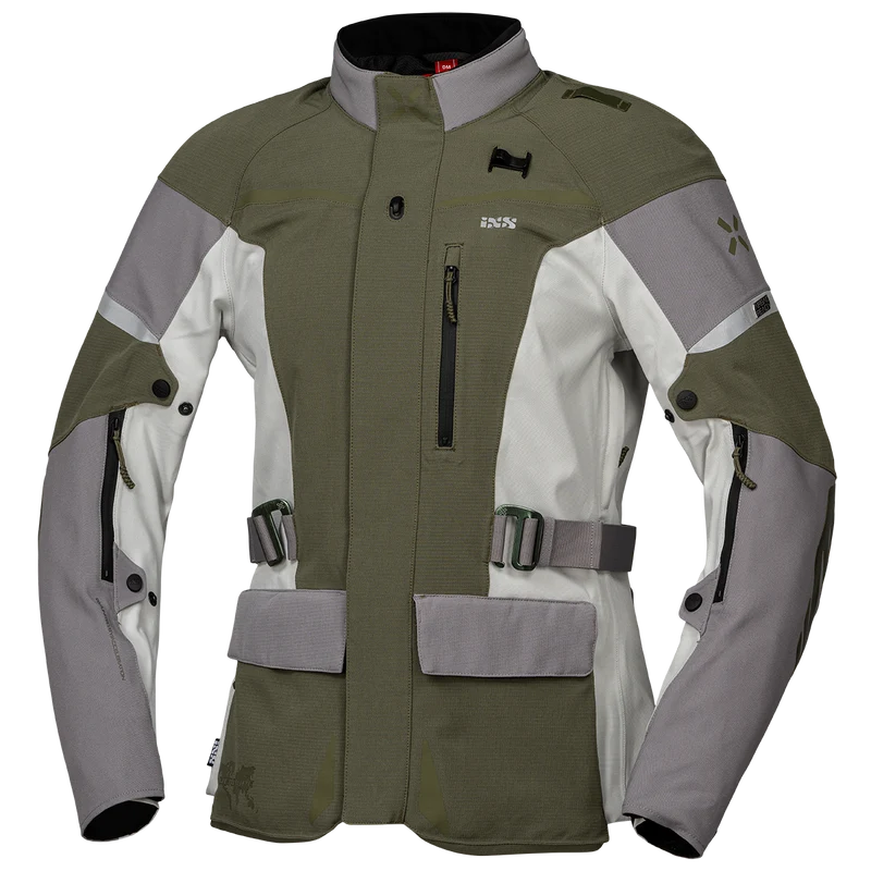 Damen Venture-STX 1.0 Laminatjacke hellgrau-oliv