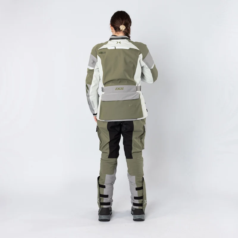 Damen Venture-STX 1.0 Laminatjacke hellgrau-oliv