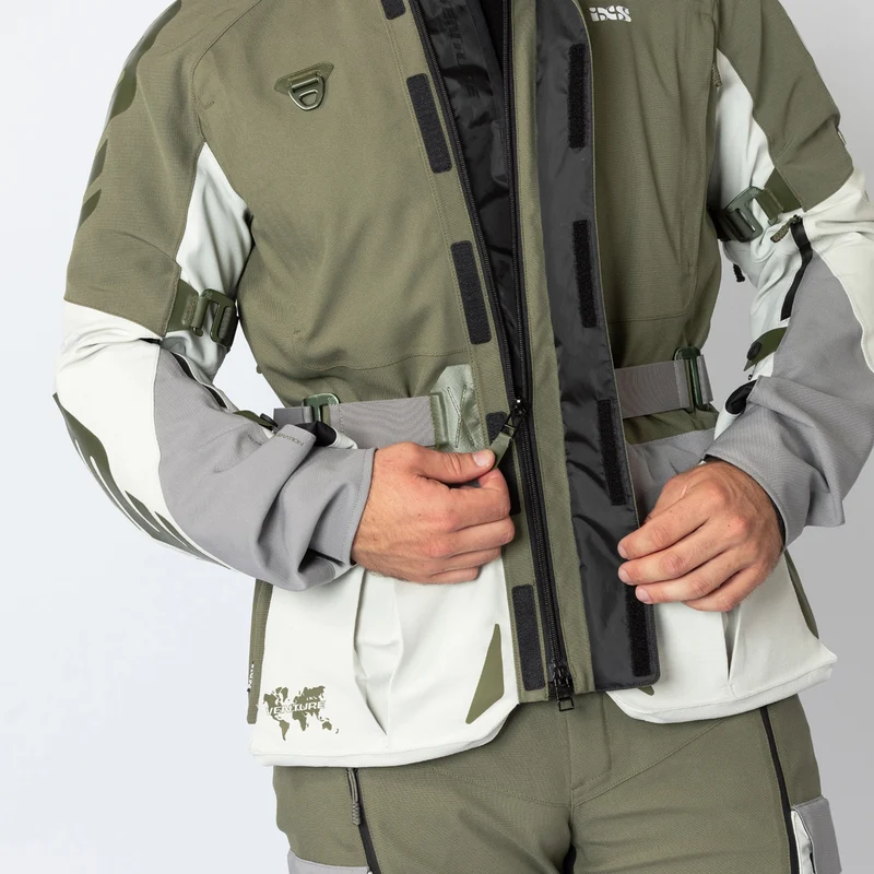 Venture-STX 1.0 Laminatjacke hellgrau-oliv