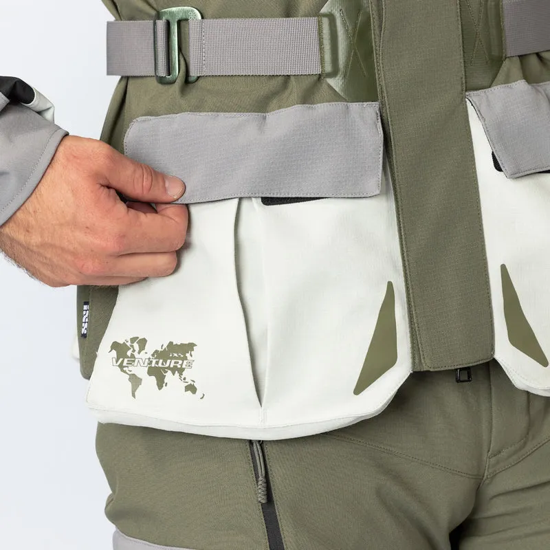 Venture-STX 1.0 Laminatjacke hellgrau-oliv