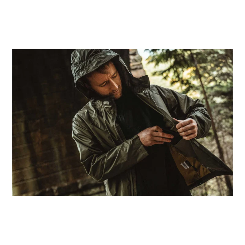 Highlander - Stow & Go Wasserdichte Regenjacke für Herren // Navy
