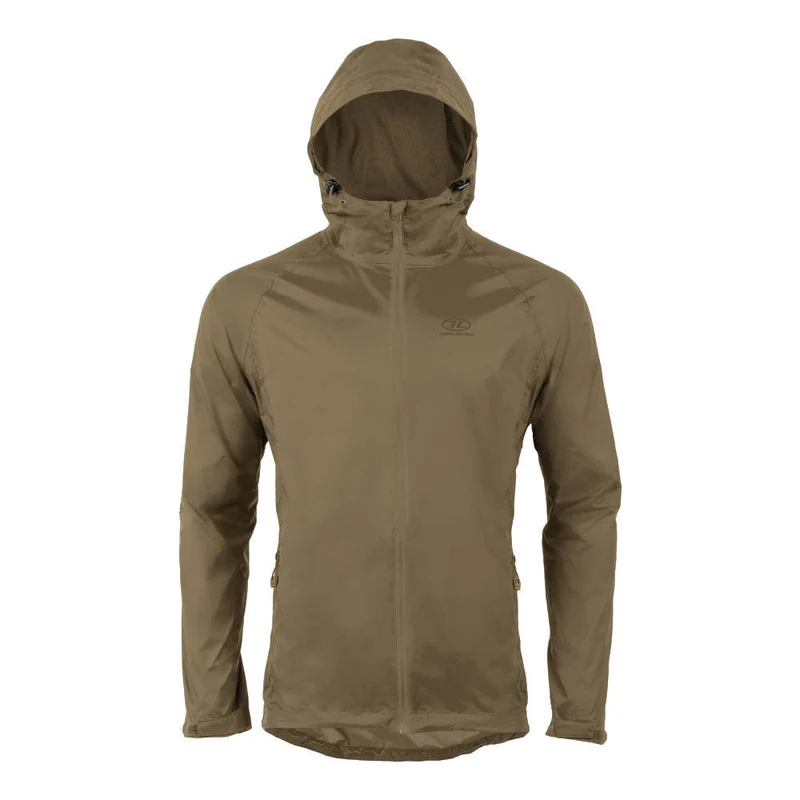 Highlander - Stow & Go Wasserdichte Regenjacke für Herren // Förstergrün