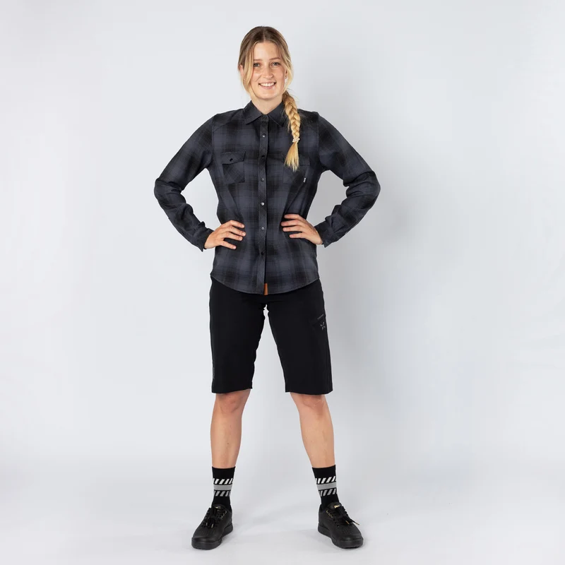 Damen Carve 1.0 Shirt anthrazit-schwarz