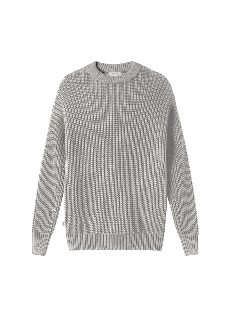 4Seasons Männer Strickpullover - grau
