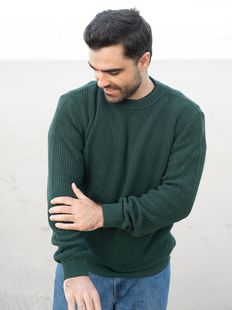 4Seasons Männer Strickpullover - waldgrün