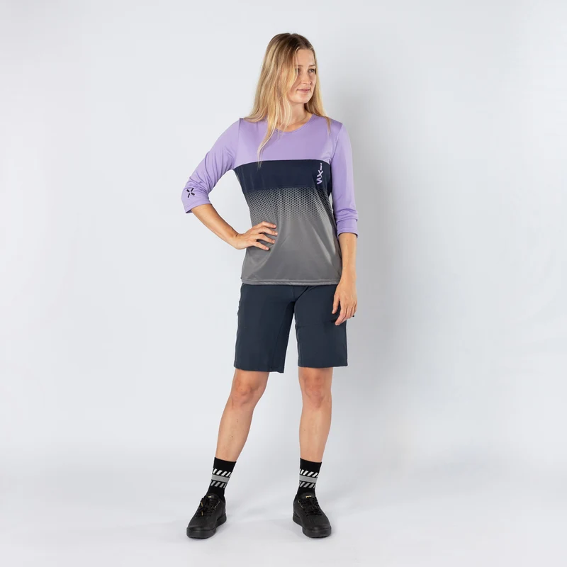 Damen Carve 1.0 3/4 Jersey lavender-graphit