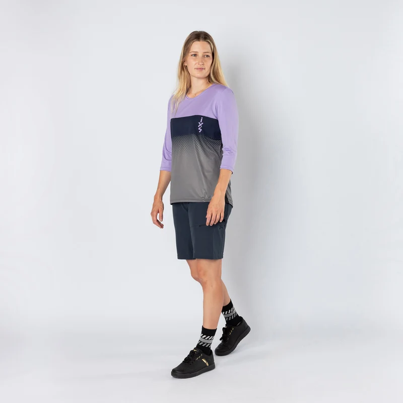 Damen Carve 1.0 3/4 Jersey lavender-graphit