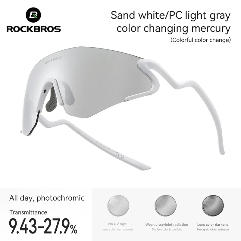 Photochrome Fahrradbrille mit UV400 Schutz