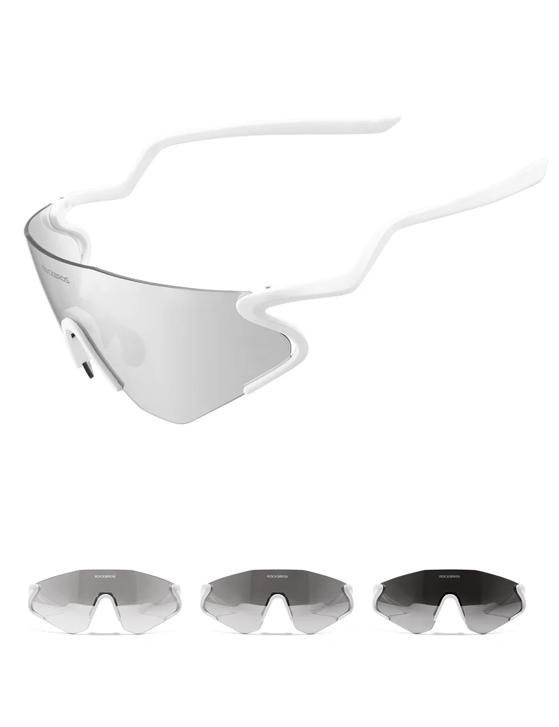 Photochrome Fahrradbrille mit UV400 Schutz