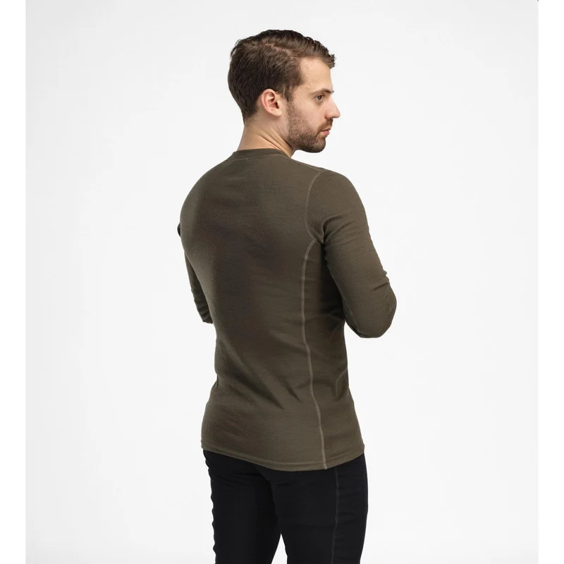 Aclima - Warmwool Crewneck M Oliv // Olivgrün
