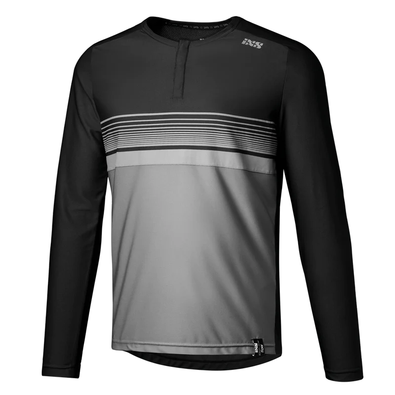 Flow Lite 1.0 Henley schwarz-graphit