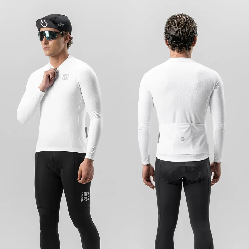 Fahrradtrikot Langarm mit kurzem Frontreißverschluss - Modell YDCX011