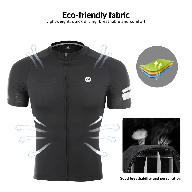 Reflektierendes Fahrradtrikot Kurzarm