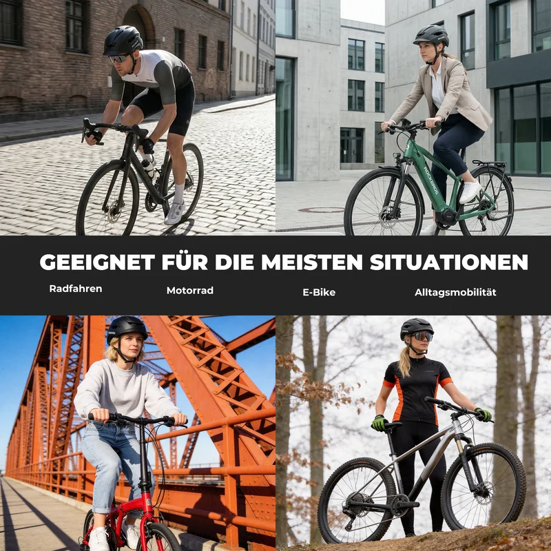 Fahrradhelm mit Belüftungssystem Für Kopfumfang 57-62 cm