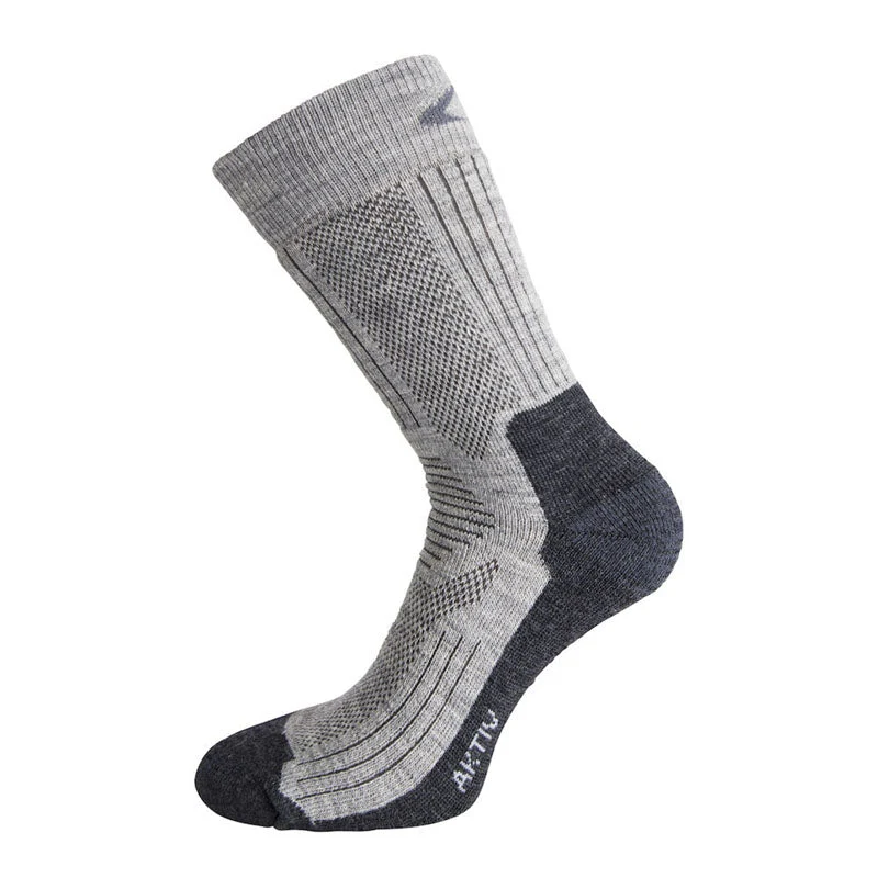 Ulvang - Aktive Wollsocken // Weiß / Grau