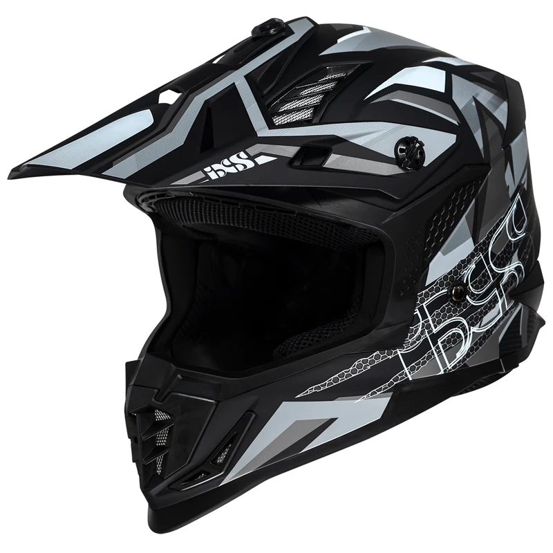 Motocross Helm iXS363 2.0 schwarz matt-anthrazit-weiss