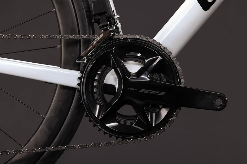 Cube Attain C:62 SLX Rennrad Diamant 28" metallicwhite´n´black