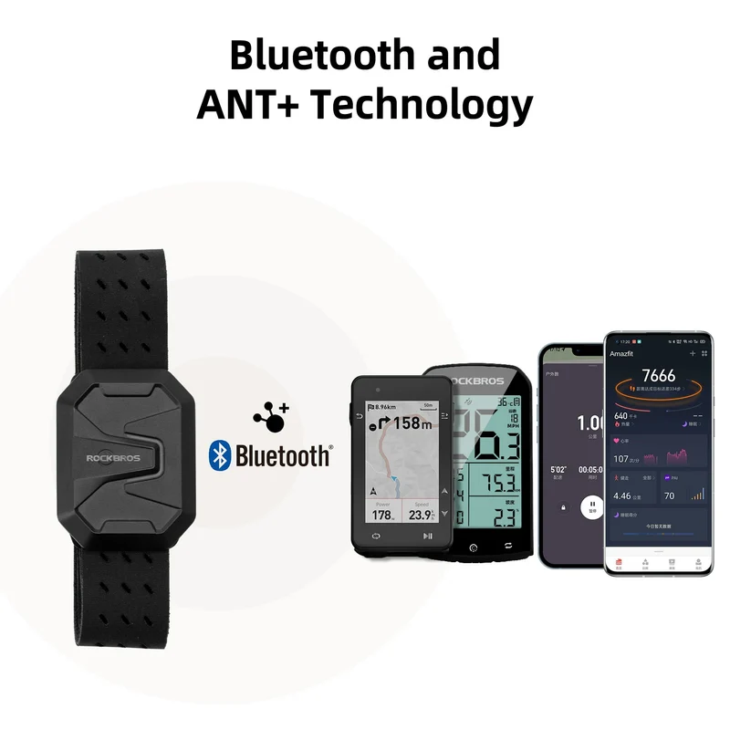 Herzfrequenzmesser Armband, Bluetooth ANT+