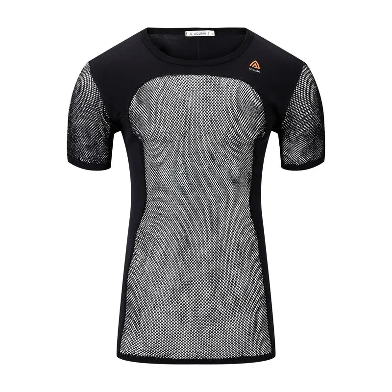 Aclima - Woolnet 120g Herren T-Shirt // Schwarz