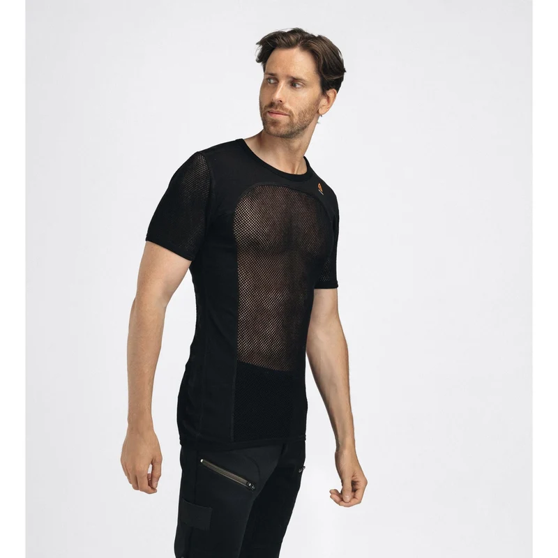 Aclima - Woolnet 120g Herren T-Shirt // Schwarz