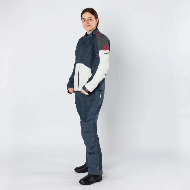 Damen Tourster-BigAir 1.0 Jacke hellgrau-blau-rot