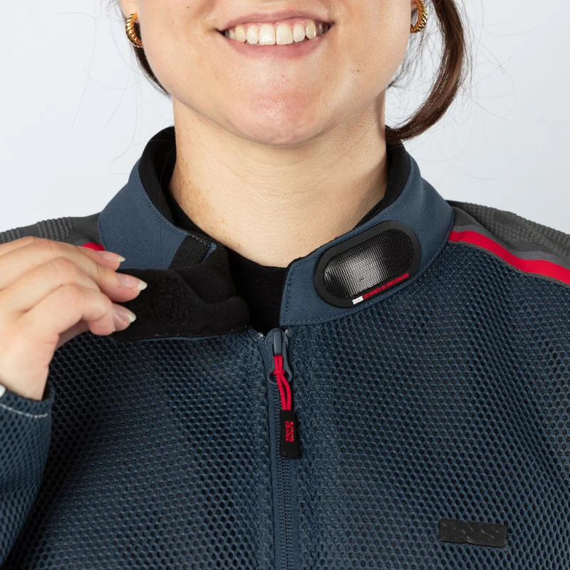 Damen Tourster-BigAir 1.0 Jacke hellgrau-blau-rot