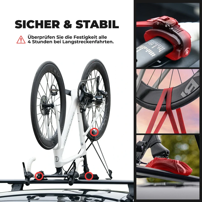 Fahrradträger Umgekehrte Dachträger für das Auto